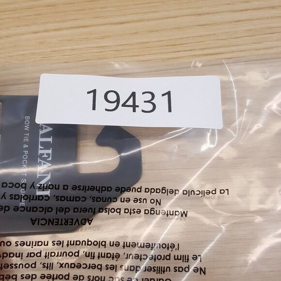 ALFANI Bow Tie Gray Birds Eye Geometric Pre-Tied - Picture 3 of 3